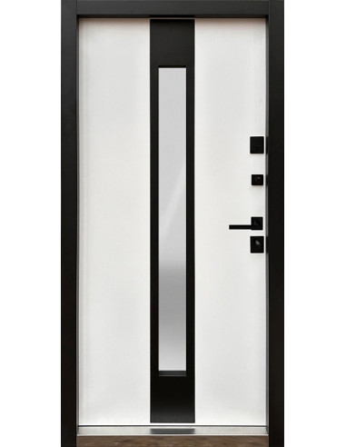 Двері Т6.23.ПЧ (9005) 960 метал графіт темний_зовн ~717 + дуб білий 1223-FGP_вн ~0.1 структурний №2 