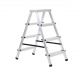 Драбина алюмінієва двостороння 2*4 сход "АLDD4"