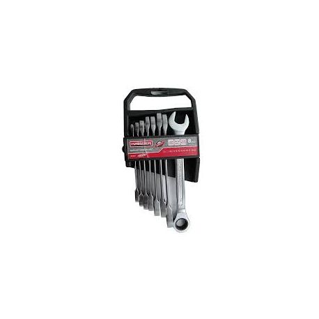 Набір ключів комбінованих з тріскачкою COLD STAMPED 8 од