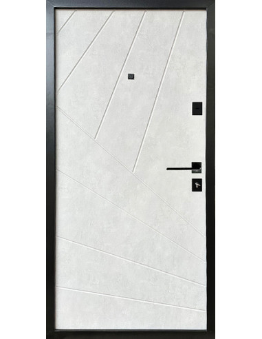 145 [N] 2050*950 Ліве Сланець темний/Бетон сніжний, Тип 12.2, 252R/500SR, мдф10/10 (чорна рама, ф-ра