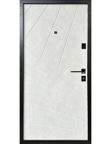 145 [N] 2050*950 Ліве Сланець темний/Бетон сніжний, Тип 12.2, 252R/500SR, мдф10/10 (чорна рама, ф-ра