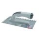 Терка CLASSIC нержавіюча сталь 130*270  зуб 8х8 двукомпонентна ручка HAISER
