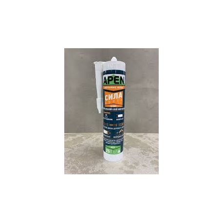 Клей універсальний APEN "Сила цвяха" акриловий білий 280 мл