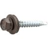 Саморіз покрівельний по дереву (RAL) з шайбою 8019 4,8х35
