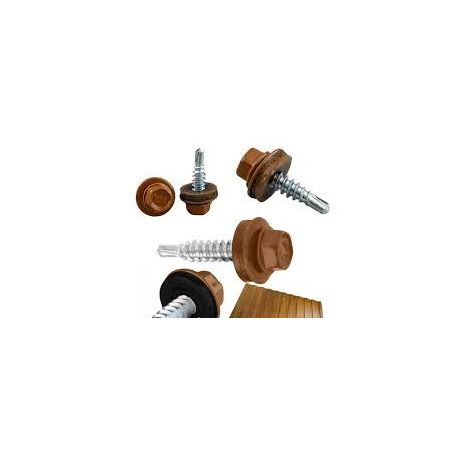 Саморіз покрівельний по металу 4,8х19  RAL 8003