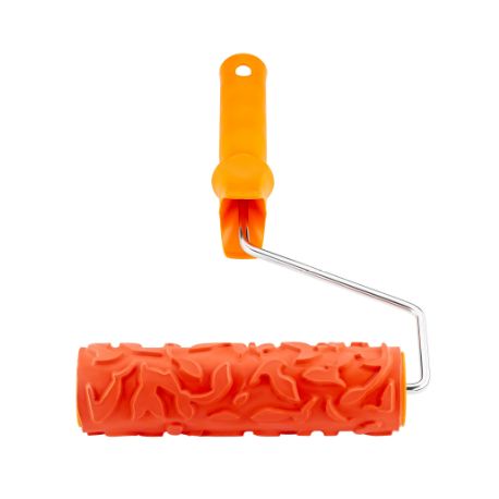 Валик структурований гумовий для декору  з ручкою 180 мм POLAX