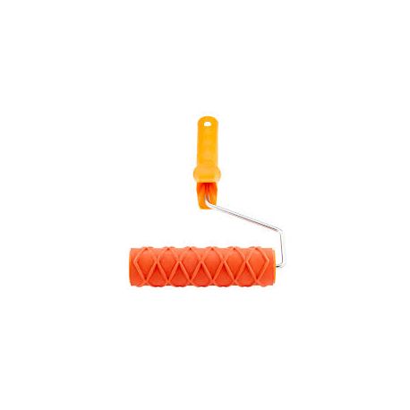 Валик структурований гумовий для декору  з ручкою 180 мм POLAX