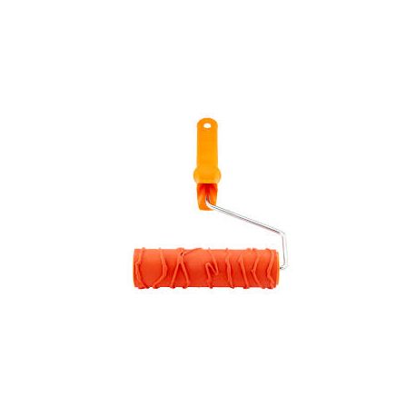 Валик структурований гумовий для декору  з ручкою 180 мм POLAX