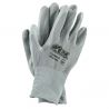 Рукавички трикотажні ПЕ, сірий колір, ПУ покритя покриття WERK