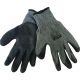 Рукавички трикотажні сірі з латексним покриттям (чорний) р. 10 Werk