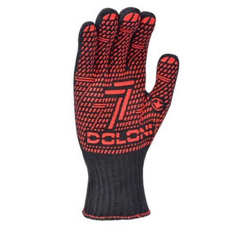 Рукавиці робочі Червоні з чорною стандарт ПВХ 12 розмір