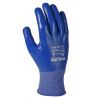 Рукавички трикотажні з нітриловим покриттям,повн. облив, сині, розмір 10