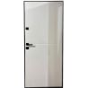 Двері металеві М/МДФ ТИП4 2050*860 ліві (-/біле дерево зовнішня) СТ-107