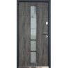 Двері металеві М/МДФ ТИП4 2050*860 ліві (-/дуб шато) СТ-101