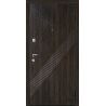 ЕКО-5: Двері металеві МДФ/МДФ ТИП1 2050*860 ліві (горіх темний/горіх темний)