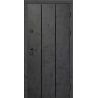 КС-11: Двері металеві МДФ/МДФ ТИП14 2050*860 ліві (бетон антрацит/оксид білий)