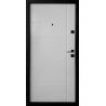 ПЛ-19: Двері металеві МДФ/МДФ ТИП13 2050*860 ліві (темний хакi софттач/бiлий матовий гладкий)