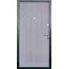 ПЛ-7: Двері металеві МДФ/МДФ ТИП13 2050*860 ліві (клен темно сiрий/клен свiтло сiрий)