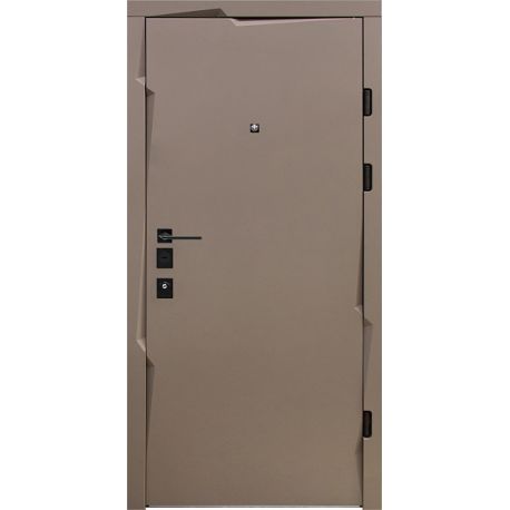 Двері Т13.0.Д.ПЧ Mottura (9005/9003) 860 софт темно-сірий сатин_зовн ~300 + емаль біла_вн ~0 л