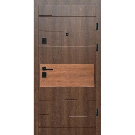 Двері Т2.23.ПЧ Kale (9005) 850 дрімвуд темний/дрімвуд коричневий_зовн ~645 + дрімвуд темний/дрімвуд 