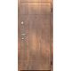 ЕКО-1: Двері металеві МДФ/МДФ ТИП1 2050*860 ліві (спил дерева коньячний/спил дерева коньячний)