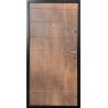 ЕКО-1: Двері металеві МДФ/МДФ ТИП1 2050*860 ліві (спил дерева коньячний/спил дерева коньячний)