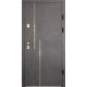 Двері Т3.23.ПЗ (9005) 860 оксид чорний_зовн ~541.6 + слонова кістка супермат_вн ~541.6 л