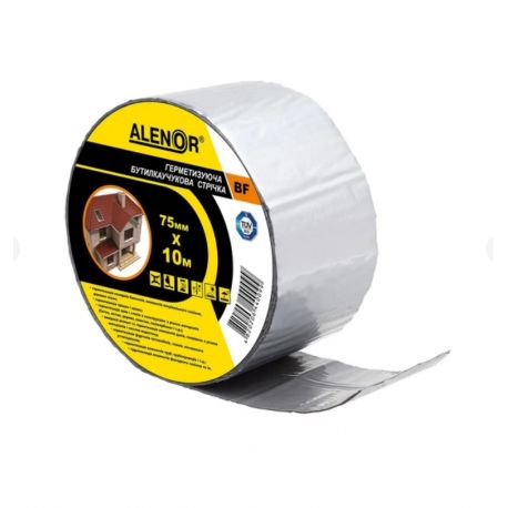 Герметизуюча бутилкаучукова стрічка ALENOR ALU 75мм*10м 
