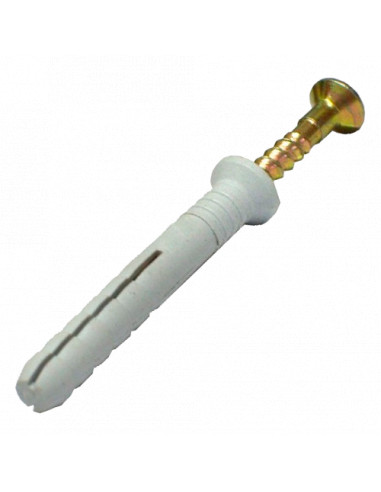 Дюбель з потайним буртиком і ударним шурупом, нейлон, 8*120, (Код 301N)