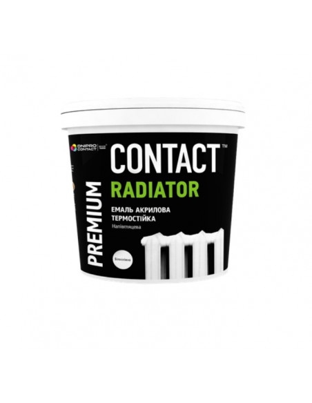 Емаль акрилова для радіаторів "СONTACT" біла 0,4 л