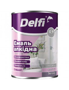 Емаль алкідна ПФ-115П світлий горіх ТМ "DELFI" -0,9 кг