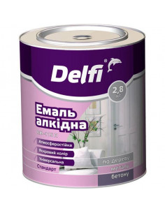 Емаль алкідна ПФ-115П Яскраво блакитна  ТМ "DELFI" -2,8 кг