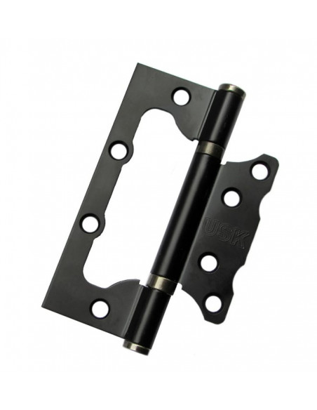 Завіса накладна (метелик) універс.100*75*2,5 (38мм) BLACK чорний (комплект 2 шт)