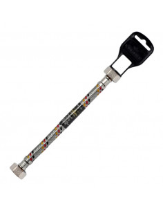 50см ВВГнучке підведення  для води Kroner KRP  1/2"  в обплетенні з нержавіючої сталі