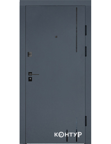 513/631 [N] скло BLK 2050*950 Праве Софттач мусонне дерево/Білий супермат Тип 3.2, SECUREMME 2019/20