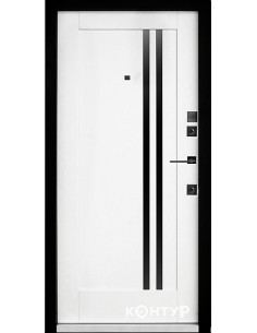 513/631 [N] скло BLK 2050*950 Праве Софттач мусонне дерево/Білий супермат Тип 3.2, SECUREMME 2019/20 2