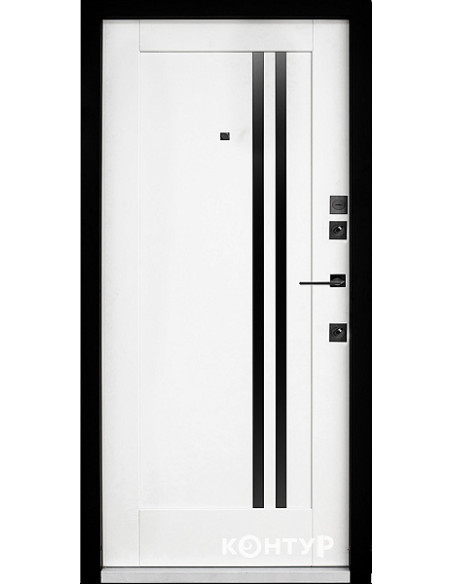 513/631 [N] скло BLK 2050*950 Праве Софттач мусонне дерево/Білий супермат Тип 3.2, SECUREMME 2019/20