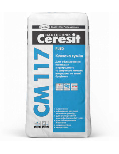 Клей еластичний "Церезіт" СМ-117, 25 кг