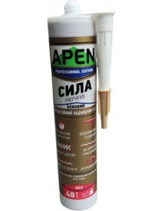 Клей монтажний APEN "Сила каучуку" бежевий 280 мл