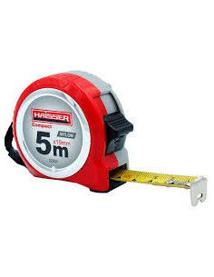 5мх19мм рулетка, нейлон, пластиковий корпус 2 стопа, HAISSER Compact