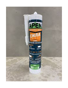 Клей універсальний APEN "Сила цвяха" акриловий белый 280 мл