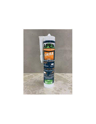 Клей універсальний APEN "Сила цвяха" акриловий білий 280 мл