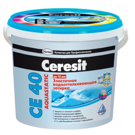 Затирка "Ceresit" СЕ 40  №40  д/швов водостойкая жасмин 2 кг