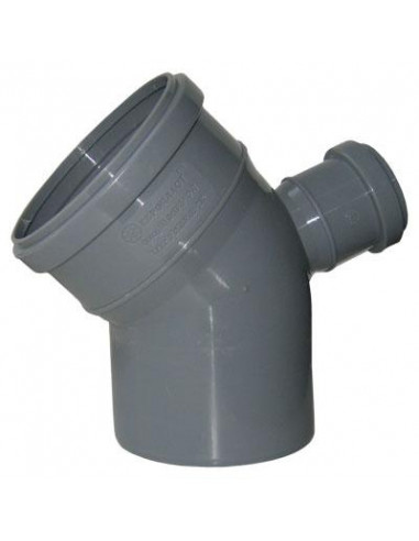 Коліно 110/50/45  з виходом  вверх