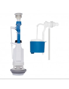 Комплект для бачка унітаза Kroner KRP - KIT6854 з одинарною кнопкою, бокове підведення 1/2"