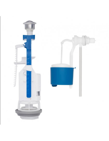 Комплект для бачка унітаза Kroner KRP - KIT7754 з подвійною кнопкою, бокове підведення 1/2"