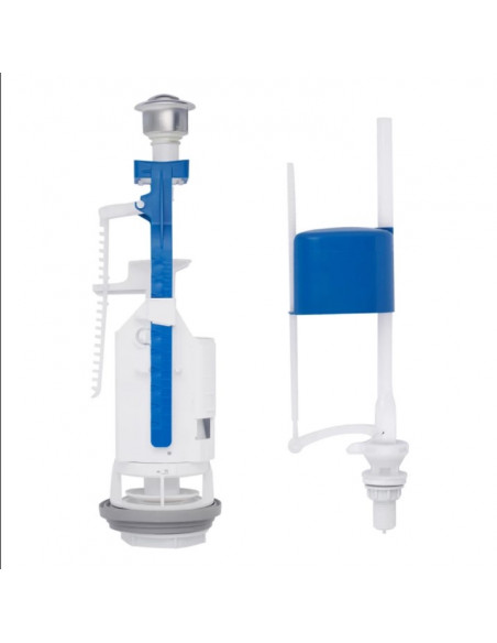 Комплект для бачка унітаза Kroner KRP - KIT7757 з подвійною кнопкою, нижнє підведення 1/2"