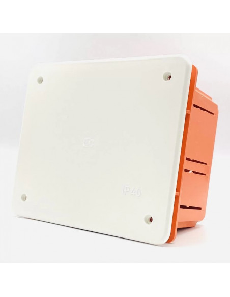 Коробка розгалужальна вбудована біла кришка 120,*100,*50 