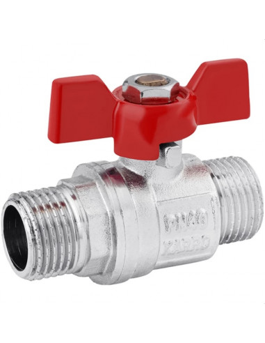Кран кульовий +STANDART+ KARRO (1/2" ЗЗ) PN40 червоний