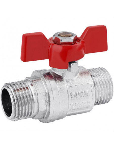 Кран кульовий +STANDART+ KARRO (1/2" ЗЗ) PN40 червоний